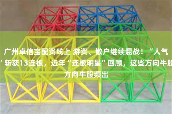 广州卓信宝配资线上 游资、散户继续混战！“人气新秀”斩获13连板，近年“连板明星”回顾，这些方向牛股频出