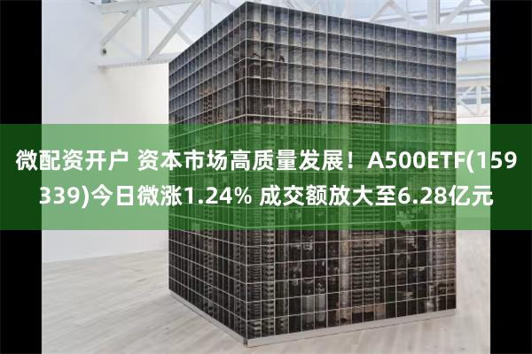 微配资开户 资本市场高质量发展！A500ETF(159339)今日微涨1.24% 成交额放大至6.28亿元