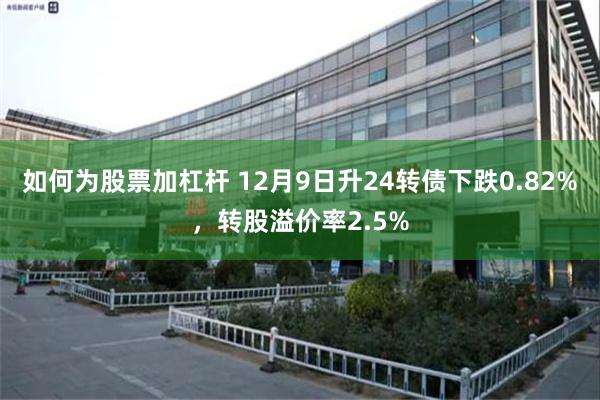 如何为股票加杠杆 12月9日升24转债下跌0.82%，转股溢价率2.5%